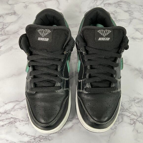 Nike Diamond Supply Co. x Dunk Low Pro SB Black Diamond 2018 7M 8.5W - Picture 2 of 12